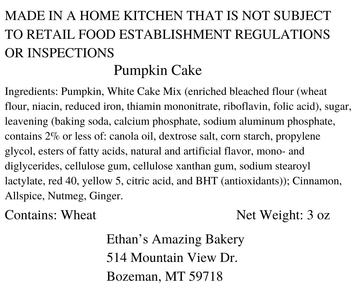 Pumpkin Cake